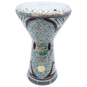 The Izar NG 2.0 Sombaty Gawharet El Fan 18.5" Darbuka With Real Blue Mother of Pearl