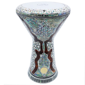 The Gomeisa NG 2.0 Sombaty Gawharet El Fan 18.5" Darbuka With Real Blue Mother of Pearl