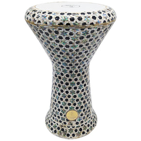 The Chara NG 2.0 Sombaty "Super Deluxe" Gawharet El Fan 18.5" Darbuka With Real Green Mother of Pearl