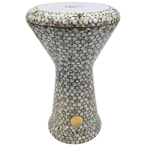 The Cassiopeia NG 2.0 Sombaty "Super Deluxe" Gawharet El Fan 18.5" Darbuka With Real Green Mother of Pearl