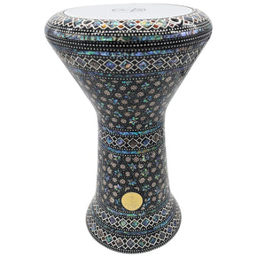 The Epsilon NG 2.0 Sombaty Gawharet El Fan 18.5" Darbuka With Real Blue Mother of Pearl