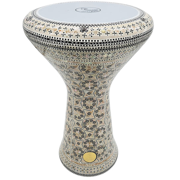 The 21'' Flora Mother of Pearl Sombaty XL Gawharet El Fan Darbuka