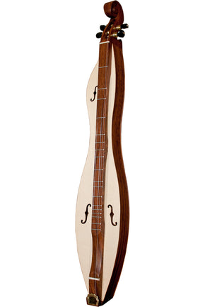 Roosebeck Mountain Dulcimer 4-String Cutaway Upper Bout F-Holes Scrolled Pegbox