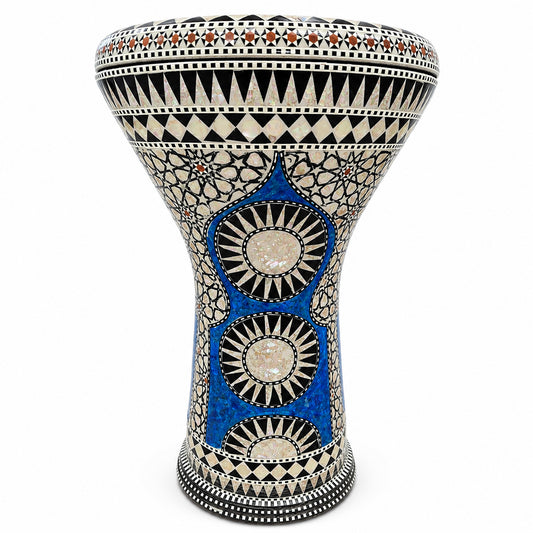 The 17'' Blue Spark Gawharet El Fan Darbuka Doumbek