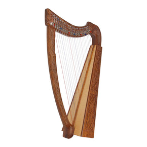 Roosebeck Heather 22 String Celtic Harp Chelby Levers Celtic Knotwork