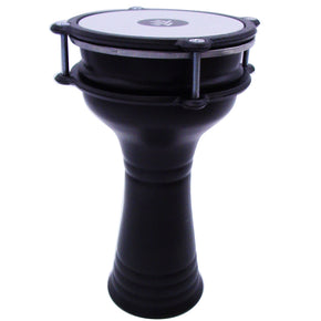 Zaza Percussion  - 10'' (length) Kids Black Aluminum Darbuka - Blemish