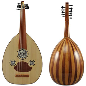 Quality Beginner Turkish Oud "The Turkish Butterfly"+Soft Case - (Mahogany-Linden/Glossy Finish)- Needs Repair