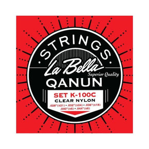 La Bella Set K-100C Clear Nylon Optimal Intonation Qanun/Kanun Strings