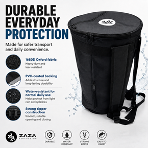 ZAZA Percussion Professional Darbuka / Doumbek Gig Bag – Classic Size