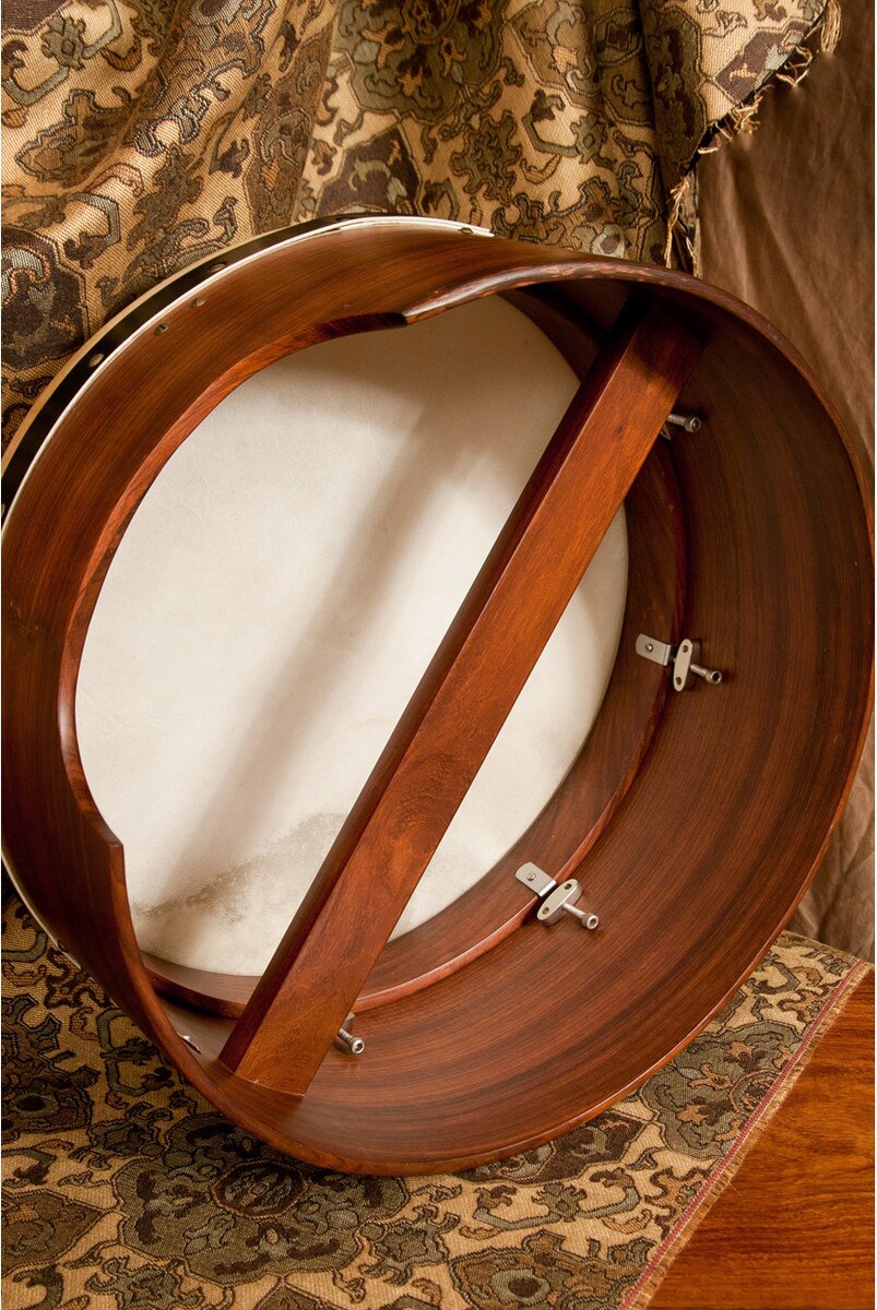Roosebeck Tunable Sheesham Bodhran Single-Bar 16" x 7"