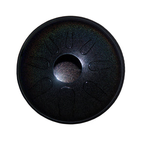 Idiopan Domina 12-Inch Tunable Steel Tongue Drum with Pickup - Dark Agate