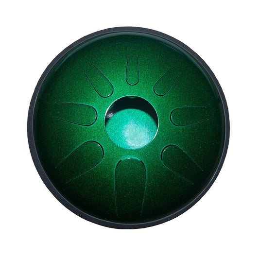 Idiopan Dual Tone 14-Inch Tunable Steel Tongue Drum - Emerald Green