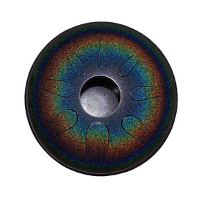 Idiopan Dominus 14-Inch Tunable Steel Tongue Drum - Onyx Rainbow