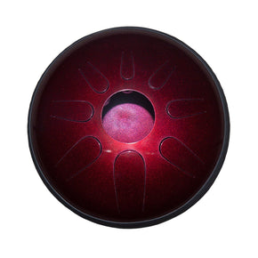 Idiopan Dominus 14-Inch Tunable Steel Tongue Drum - Ruby Red