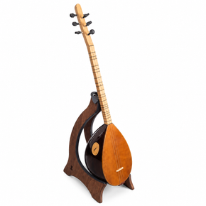 Handcrafted Turkish Cura Semi Flat - Mahogany Dark-CU-100