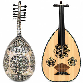 Gawharet El Fan Green Mother Of Pearl Deluxe Egyptian Oud- GOU-40