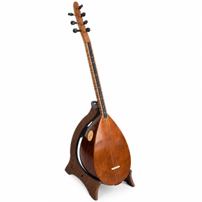 Handcrafted Turkish Short Neck Baglama Saz- Mahogany Dark - VYE-SBD