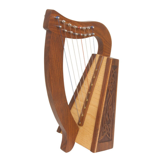 Roosebeck Lily 8-String Mini Harp with Celtic Knotwork