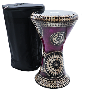 The 18 '' Sombaty Horizon  Zaza Percussion Egyptian Style Darbuka With 9'' Drum Head (Purple Haze-9'')