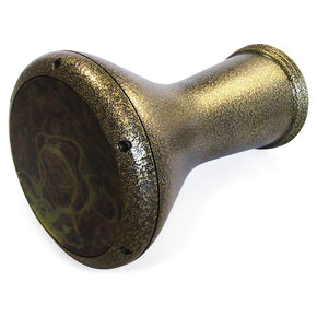 17" Gold Metal Gawharet El Fan Darbuka With REMO 8.75" Yellow Mist Drum Head