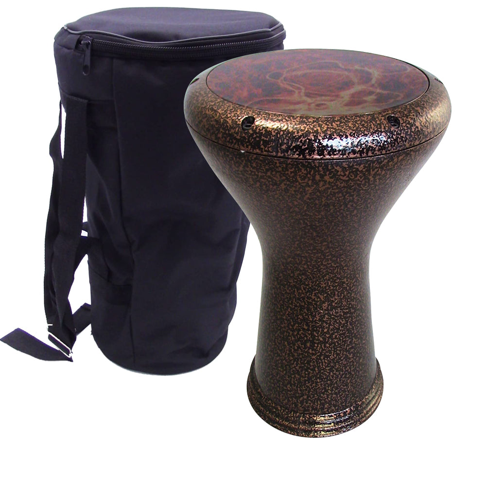 17.75" Copper Metal Gawharet El Fan Darbuka Doumbek With REMO 8.75" Skin Head