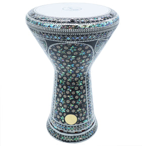 The Heka NG 2.0 Sombaty Gawharet El Fan 18.5" Darbuka With Real Blue Mother of Pearl