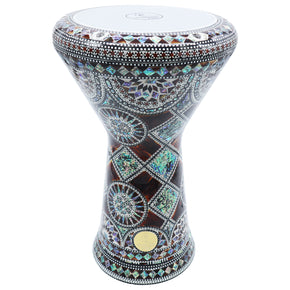 The Hadar NG 2.0 Sombaty Gawharet El Fan 18.5" Darbuka With Real Blue Mother of Pearl
