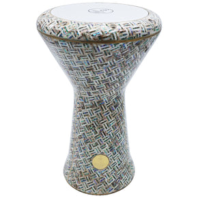 The Vela NG 2.0 Sombaty "Super Deluxe" 8 Bolts, Gawharet El Fan 18.5" Darbuka With Real Green Mother of Pearl