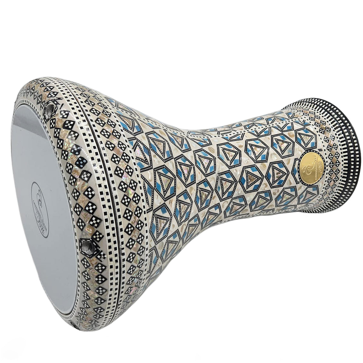 The 17'' Blue Heng Gawharet El Fan Darbuka Doumbek