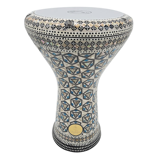 The 17'' Blue Heng Gawharet El Fan Darbuka Doumbek