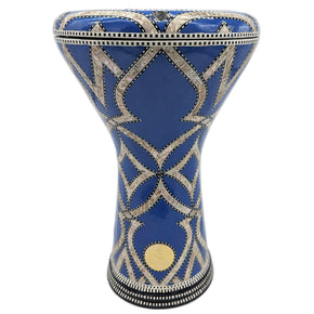 The 17'' Blue Vesta Egyptian Gawharet El Fan Darbuka Doumbek