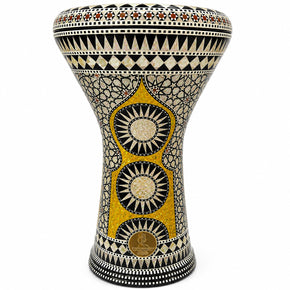The 17'' Yellow Nashira Egyptian Gawharet El Fan Darbuka Doumbek