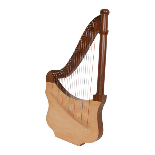 Roosebeck 22-String Lute Harp – Sheesham with Gig Bag