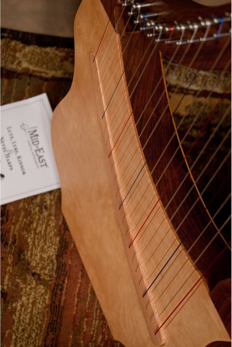 Roosebeck 22-String Lute Harp – Sheesham with Gig Bag – detail 6