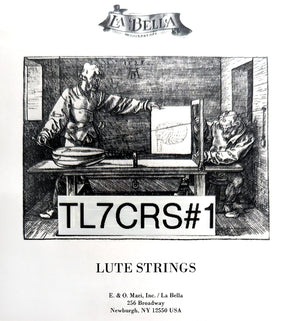 La Bella TL7CRS#1 7 Course Tenor Lute Course Tenor Lute, Full Set