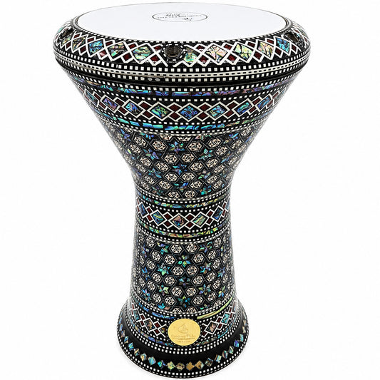 17.5" Gawharet El Fan NG Nekkar Darbuka Doumbek – Green Mother of Pearl