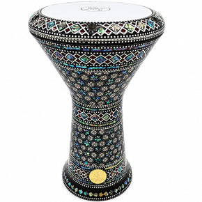 17.5" Gawharet El Fan NG Nekkar Darbuka Doumbek – Green Mother of Pearl