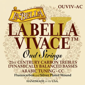 La Bella Vivace Carbon Oud Arabic C-c Tuning 11 String Set
