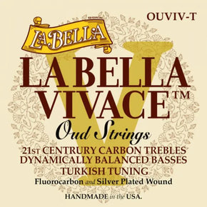 La Bella Vivace Carbon Oud Turkish Tuning 11 String Set
