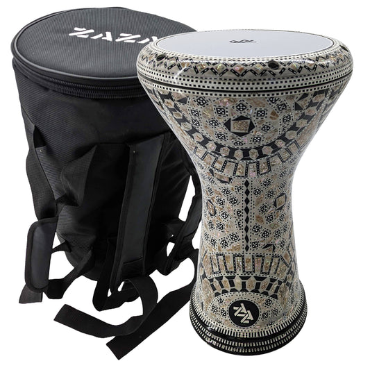 The 17'' Black Rainbow New Generation - Zaza Percussion Darbuka Doumbek