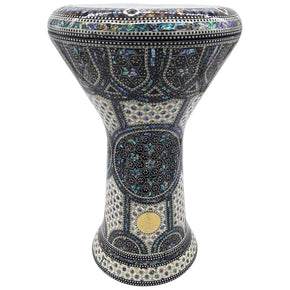 The Hercules NG 2.0 Sombaty Gawharet El Fan 18.5" Darbuka With Real Blue Mother of Pearl