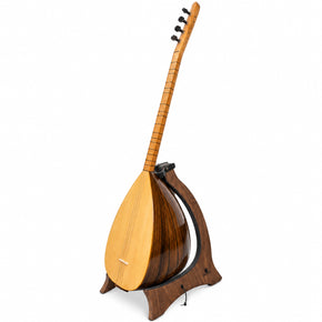 Handcrafted Turkish Long Neck Baglama Saz- Chestnut Body- SIZ-LB