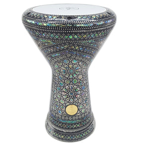 The Naiad NG 2.0 Sombaty Gawharet El Fan 18.5" Darbuka With Real Blue Mother of Pearl