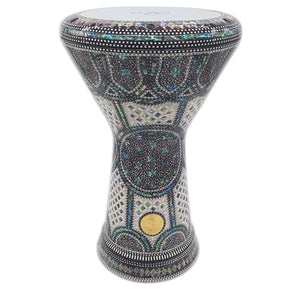 The Stephano NG 2.0 Sombaty Gawharet El Fan 18.5" Darbuka With Real Blue Mother of Pearl