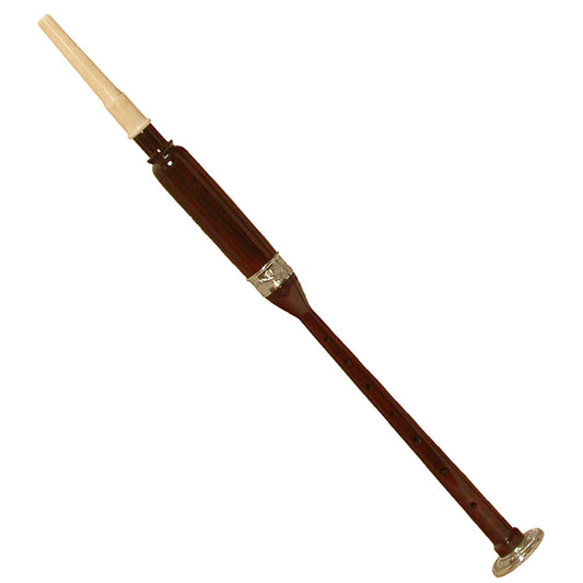 Roosebeck Sheesham Practice Chanter with Nickel-Plated Ferrule and Sole, 19"