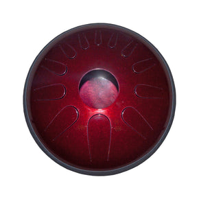 Idiopan Domina 12-inch Tunable Steel Tongue Drum - Ruby Red