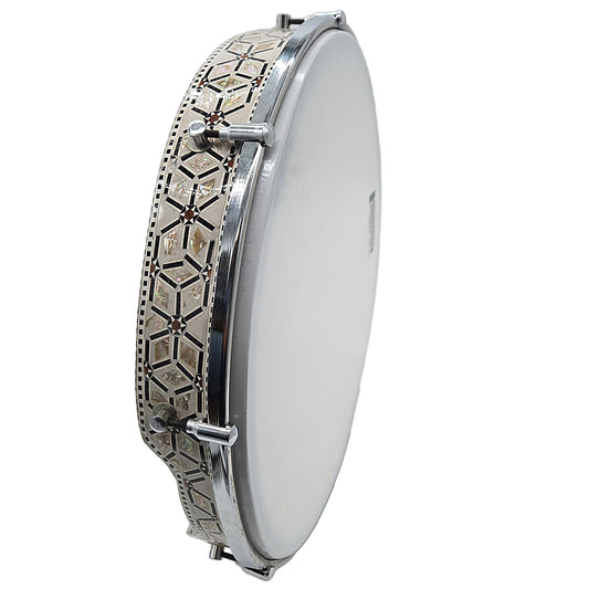 The 16'' Gawharet El Fan Super Professional Egyptian Mosaic Mop Bandir With Advance Tuning Lugs - (BANS10)