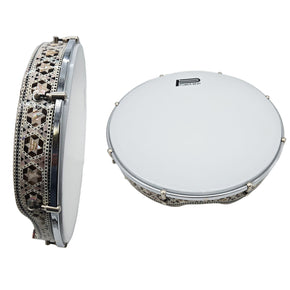 The 16'' Gawharet El Fan Super Professional Egyptian Mosaic Mop Bandir With Advance Tuning Lugs - (BANS11)