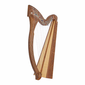 Roosebeck Minstrel 29 String Celtic Harp Chelby Levers Knotwork