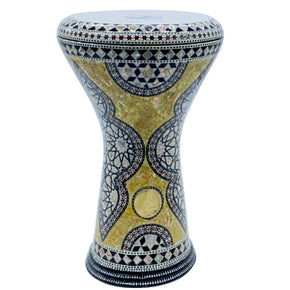 The 17'' Yellow Sun Gawharet El Fan Darbuka Doumbek